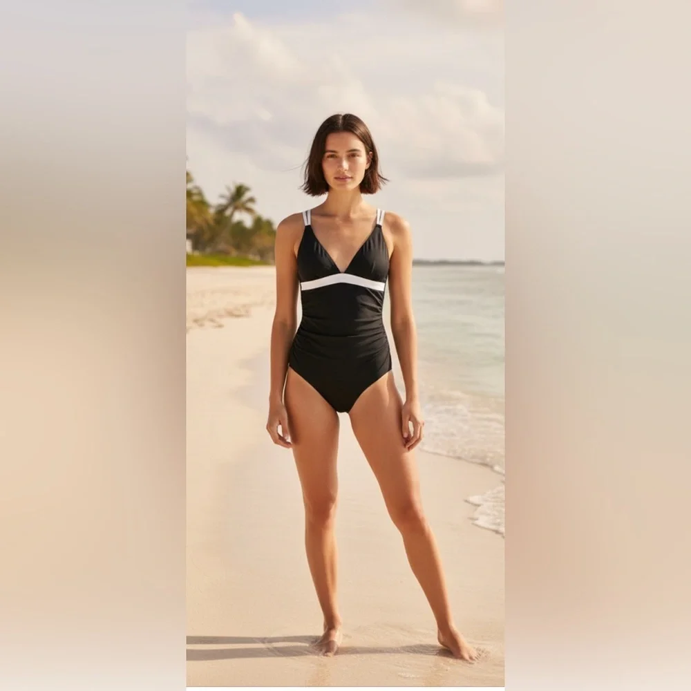 New Sexy Tummy Control Slimming Bathing Suit Double adjust Straps Swimwear